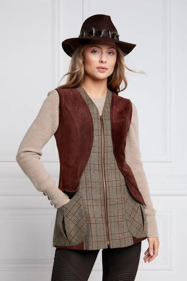 Women Field Vest Bourbon Tweed Holland Cooper Tailoring
