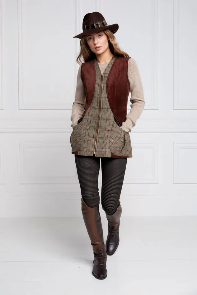Women Field Vest Bourbon Tweed Holland Cooper Tailoring
