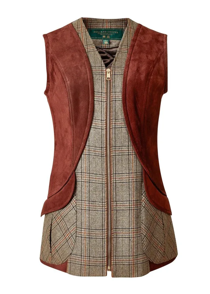 Women Field Vest Bourbon Tweed Holland Cooper Tailoring