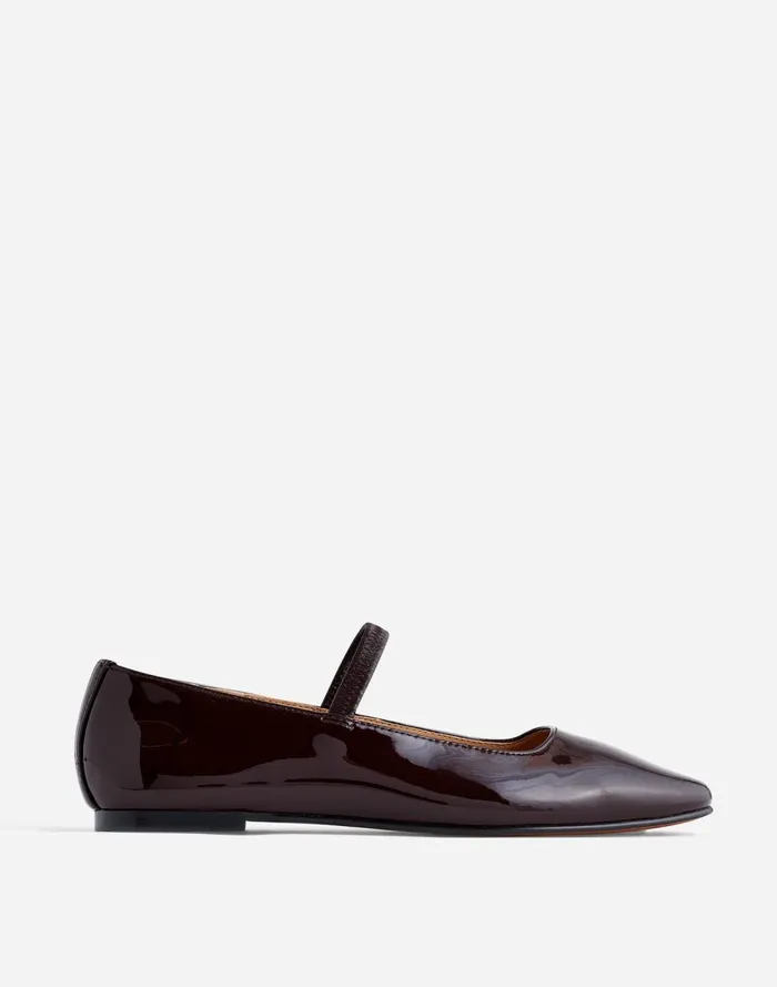 Women Flats and Loafers Madewell The Greta Ballet Flat Dark Plum
