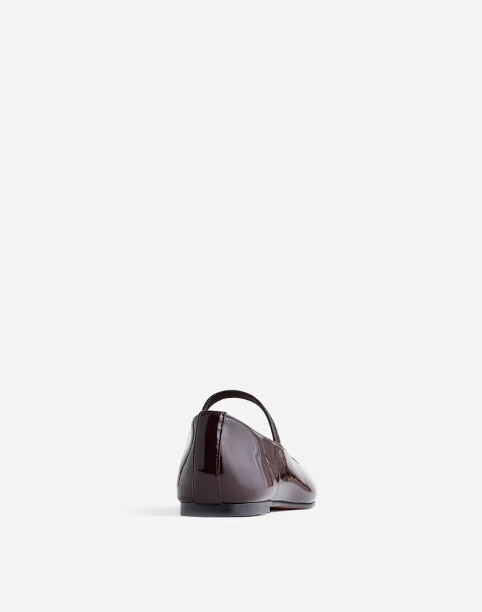 Women Flats and Loafers Madewell The Greta Ballet Flat Dark Plum