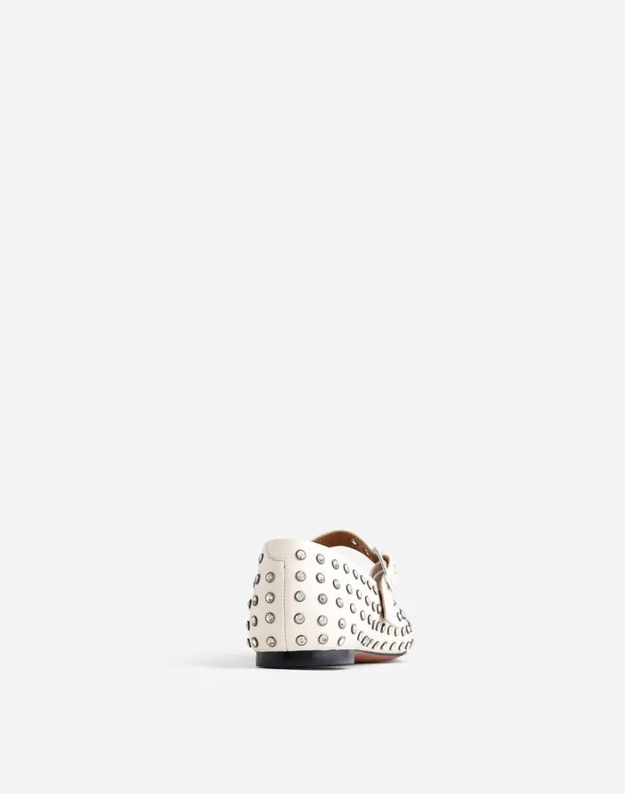 Women Flats and Loafers Madewell The Remy Mary Jane Flat Ecru