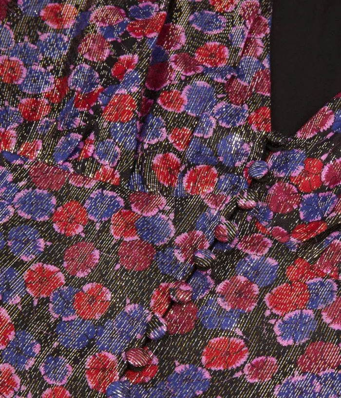Women Floral Metallic Cropped Top THE KOOPLES Blouses and Shirts