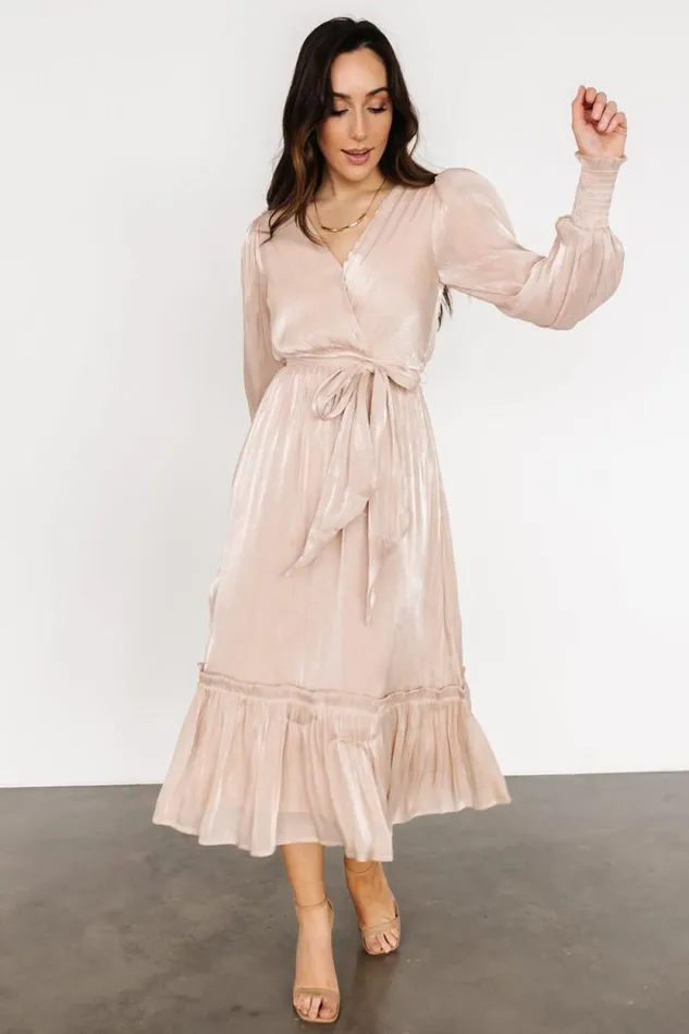 Women Flynn Midi Dress Champagne Baltic Born Midi Dresses