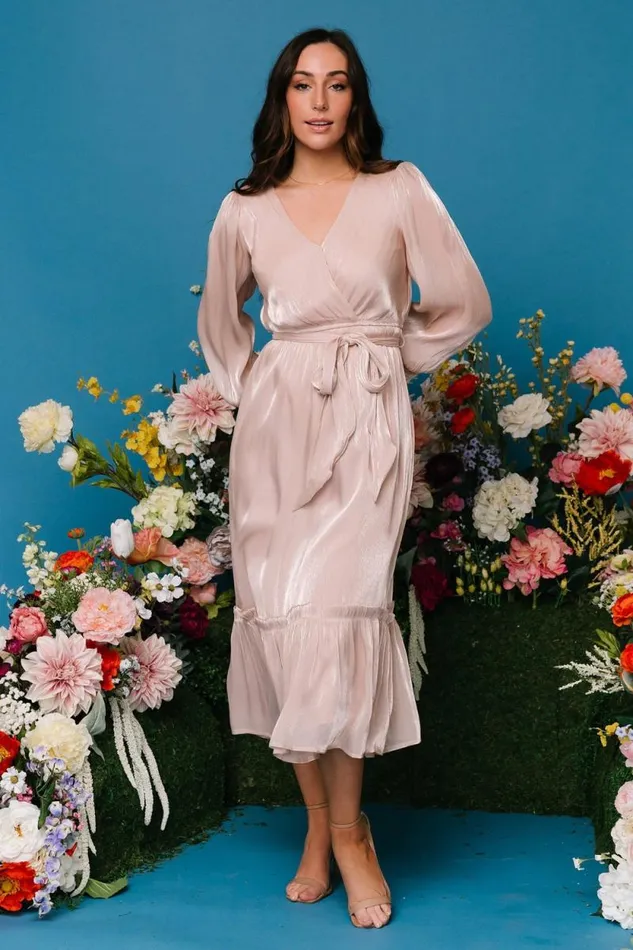 Women Flynn Midi Dress Champagne Baltic Born Midi Dresses
