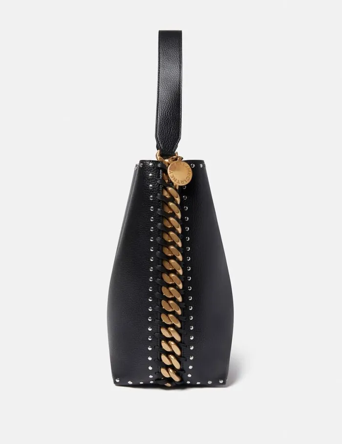 Women Frayme Studded Grainy Alter Mat Tote Bag Black Stella McCartney TopHandle Bags Women Frayme Studded Grainy Alter Mat Tote Bag Black Stella McCartney TopHandle Bags