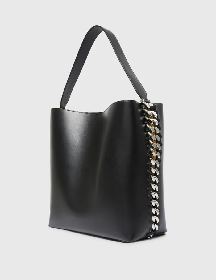 Women Frayme Tote Bag Black Stella McCartney TopHandle Bags