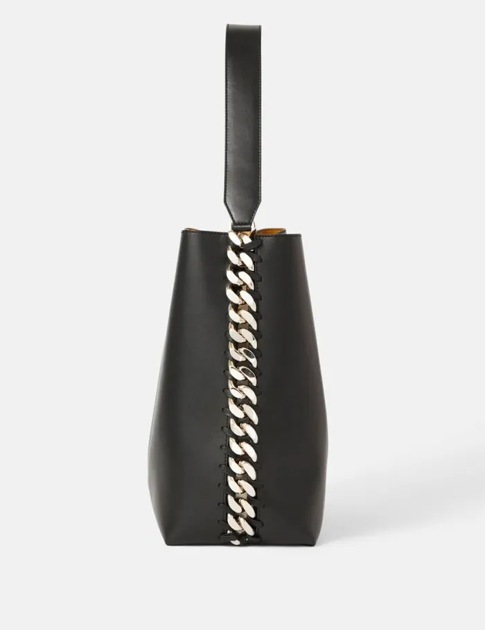 Women Frayme Tote Bag Black Stella McCartney TopHandle Bags