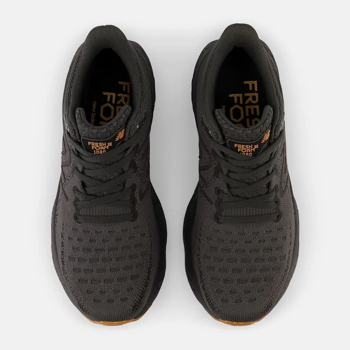 Women Fresh Foam X 1080v12 Lounge Around Blacktop With Black And Copper Metallic New Balance Running