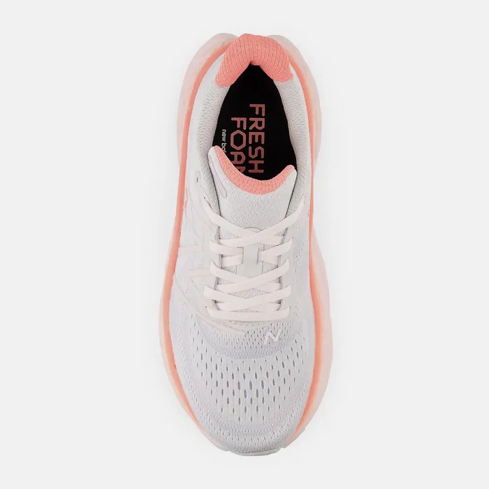 Women Fresh Foam X More V4 Quartz Grey With Washed Pink And Grapefruit New Balance Running