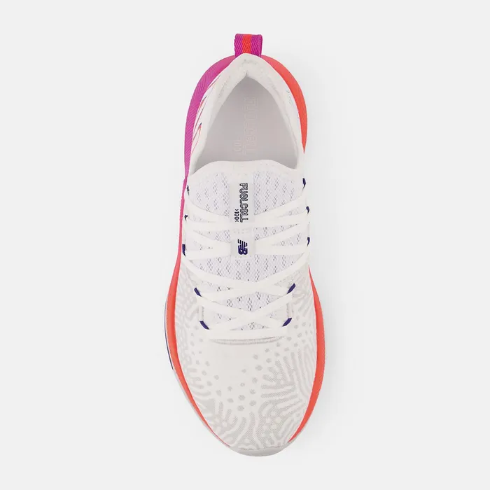 Women FuelCell Trainer White With Magenta Pop And Electric Red New Balance Training