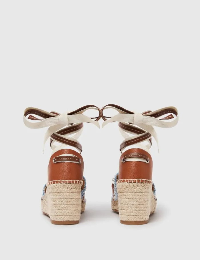 Women Gaia Boucl Platform Espadrille Wedges Dark Blue Denim Stella McCartney Espadrilles Women Gaia Boucl Platform Espadrille Wedges Dark Blue Denim Stella McCartney Espadrilles