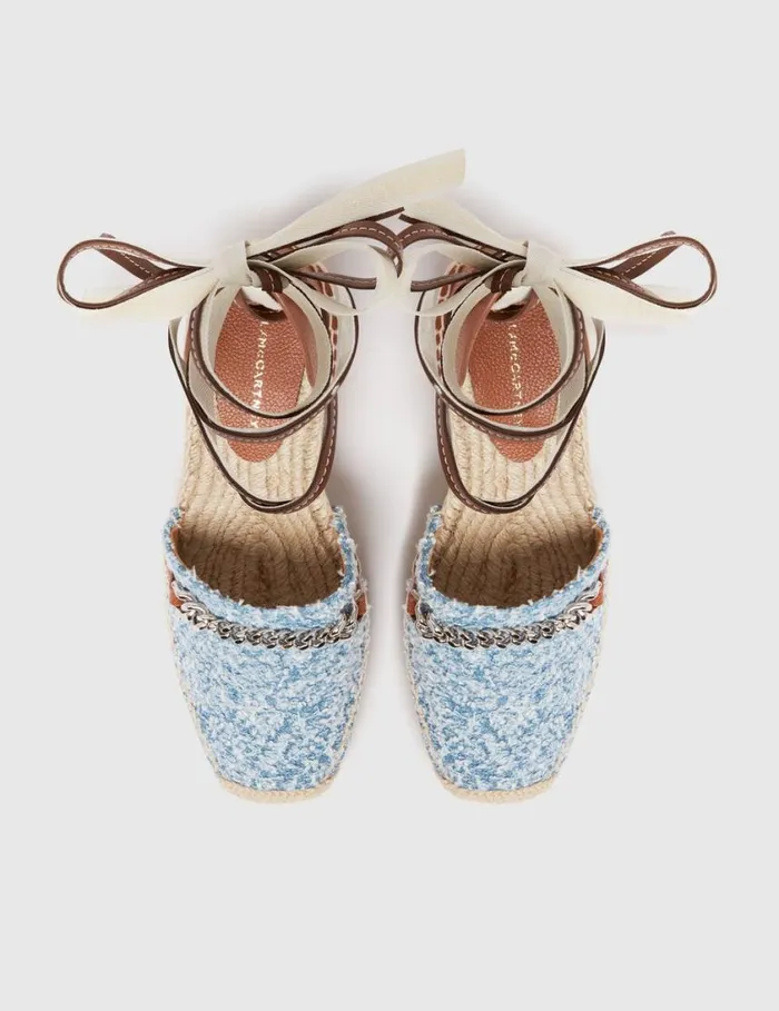 Women Gaia Boucl Platform Espadrille Wedges Dark Blue Denim Stella McCartney Espadrilles Women Gaia Boucl Platform Espadrille Wedges Dark Blue Denim Stella McCartney Espadrilles