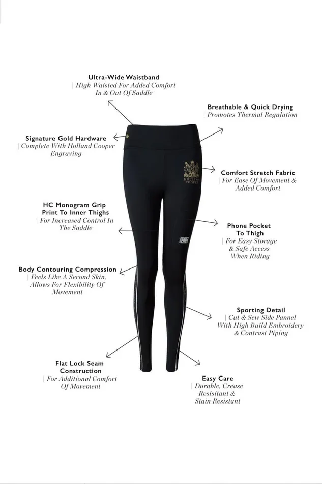 Women GBE Legging Black Holland Cooper Leggings