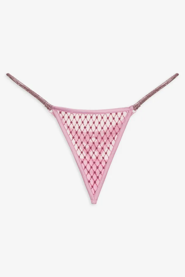 Women Glitter Thong Panty Pink For Love and Lemons Lingerie Women Glitter Thong Panty Pink For Love and Lemons Lingerie
