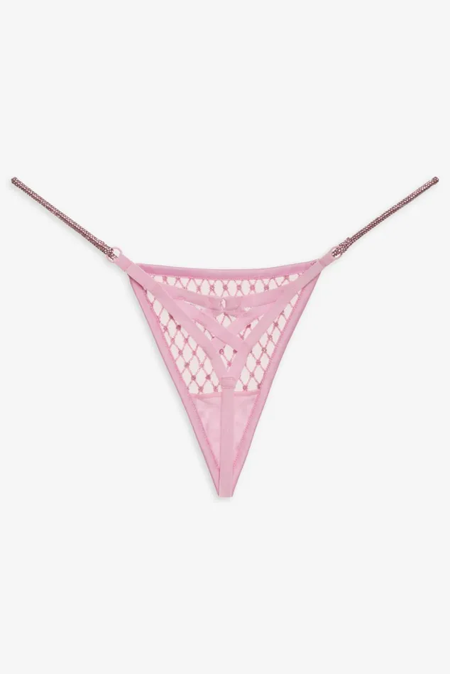 Women Glitter Thong Panty Pink For Love and Lemons Lingerie Women Glitter Thong Panty Pink For Love and Lemons Lingerie