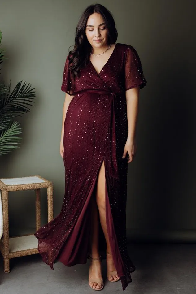 Women Grace Sparkle Gown Mulberry Baltic Born Embellished and Sequined