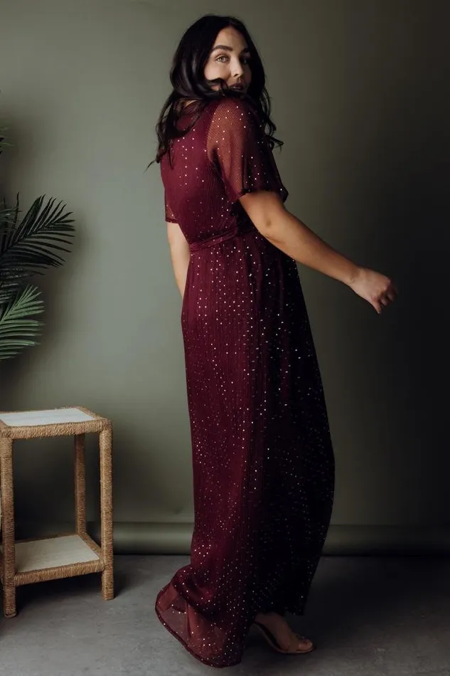 Women Grace Sparkle Gown Mulberry Baltic Born Embellished and Sequined