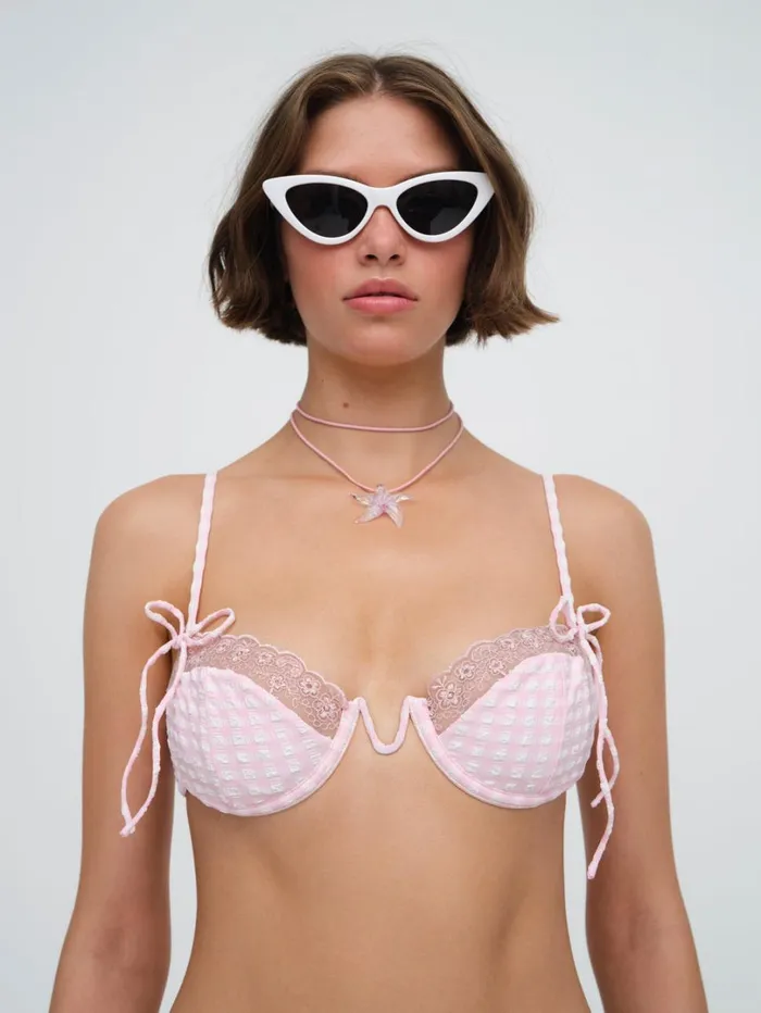 Women Hae Underwire Bikini Top Pink For Love and Lemons Swim Women Hae Underwire Bikini Top Pink For Love and Lemons Swim