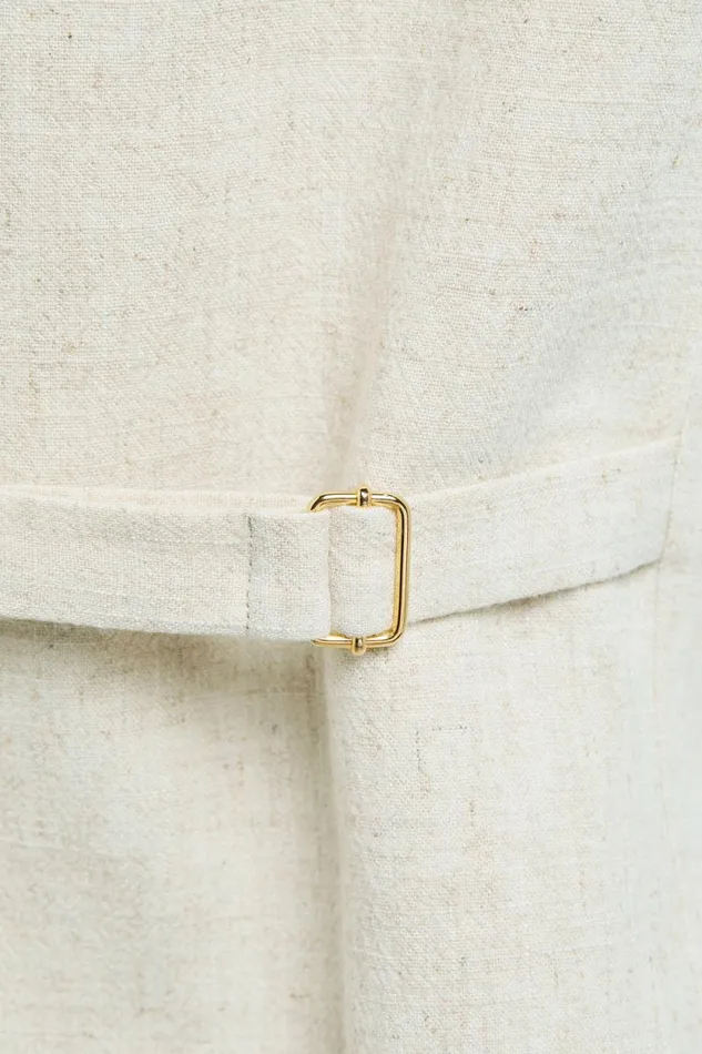 Women Hampton Waistcoat Natural Linen Holland Cooper Tailoring Women Hampton Waistcoat Natural Linen Holland Cooper Tailoring