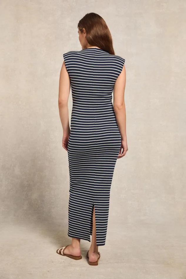 Women Harper Maxi Dress Ink Navy Natural Stripe Holland Cooper Dresses Women Harper Maxi Dress Ink Navy Natural Stripe Holland Cooper Dresses