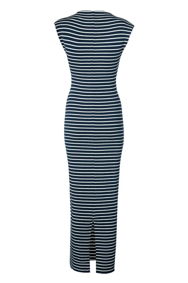 Women Harper Maxi Dress Ink Navy Natural Stripe Holland Cooper Dresses Women Harper Maxi Dress Ink Navy Natural Stripe Holland Cooper Dresses