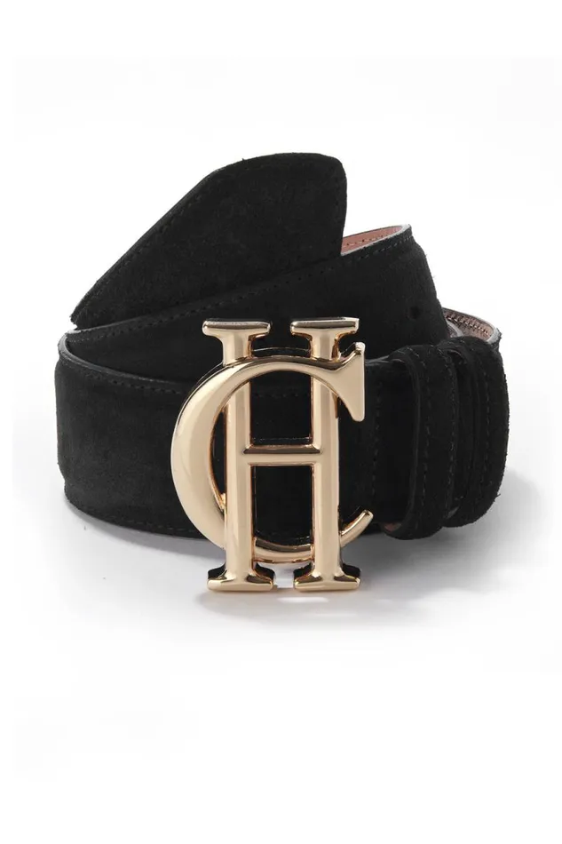 Women HC Classic Belt Suede Black Holland Cooper Belts Women HC Classic Belt Suede Black Holland Cooper Belts