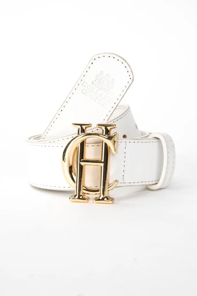 Women HC Classic Belt White Gold Holland Cooper Belts Women HC Classic Belt White Gold Holland Cooper Belts