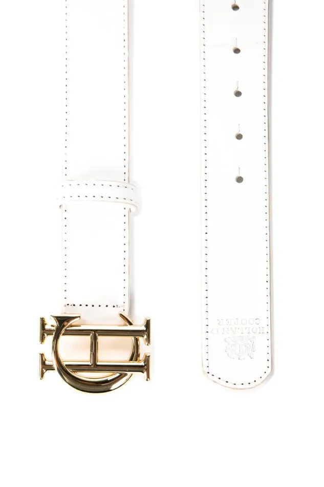 Women HC Classic Belt White Gold Holland Cooper Belts Women HC Classic Belt White Gold Holland Cooper Belts