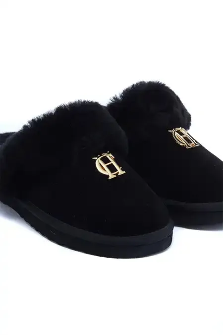 Women HC Shearling Slipper Black Holland Cooper Boots
