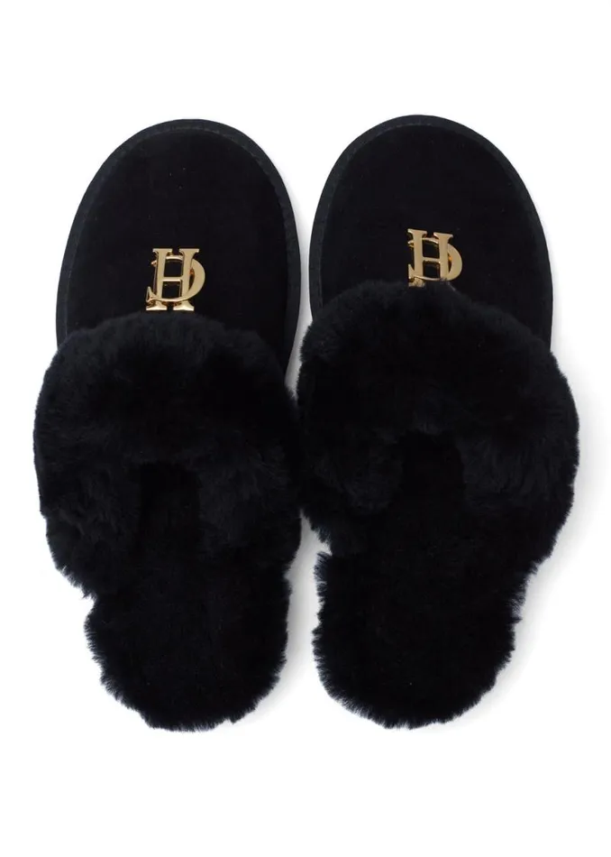 Women HC Shearling Slipper Black Holland Cooper Boots