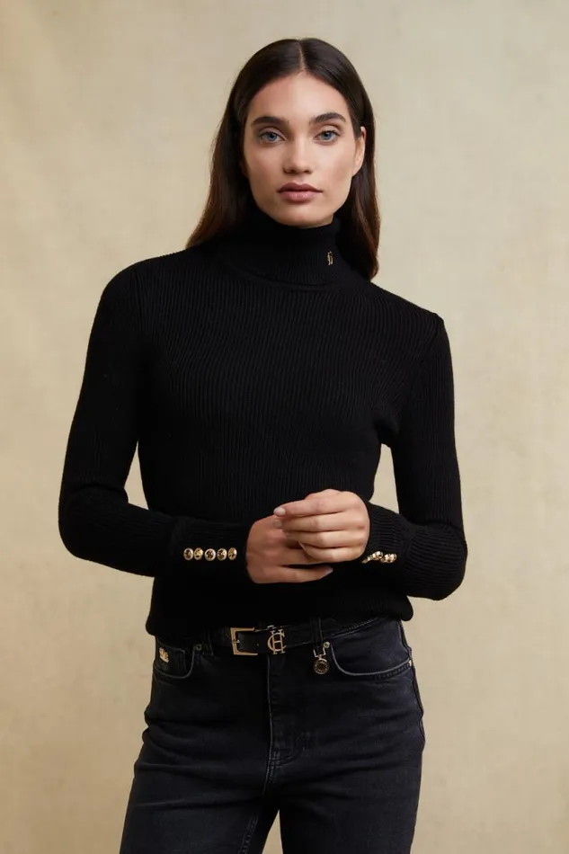Women HC Slim Logo Belt Black Croc Holland Cooper Belts Women HC Slim Logo Belt Black Croc Holland Cooper Belts