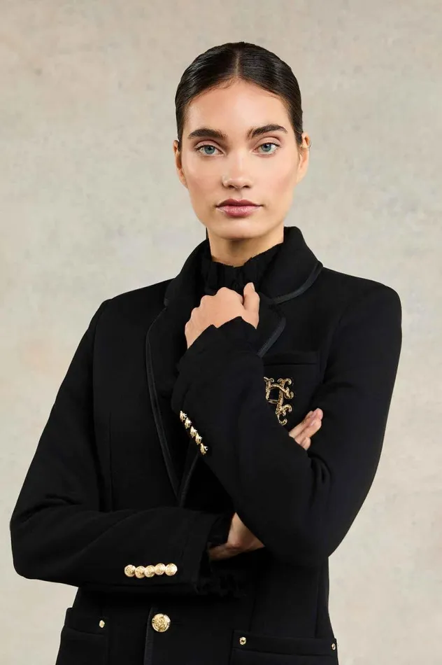 Women Henley Blazer Black Black Holland Cooper Blazers Women Henley Blazer Black Black Holland Cooper Blazers