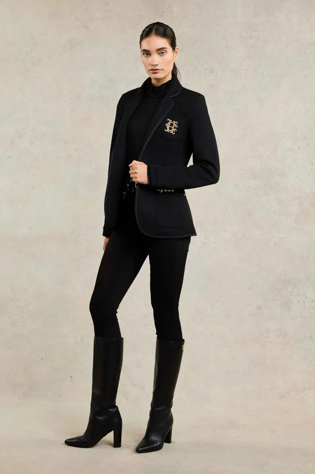 Women Henley Blazer Black Black Holland Cooper Blazers Women Henley Blazer Black Black Holland Cooper Blazers