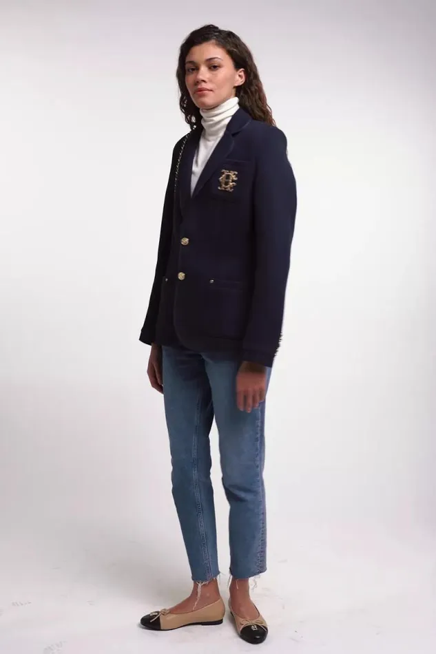 Women Henley Blazer Navy Navy Holland Cooper Blazers