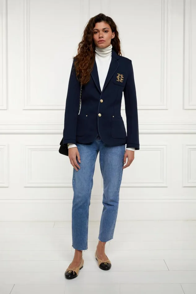 Women Henley Blazer Navy Navy Holland Cooper Blazers