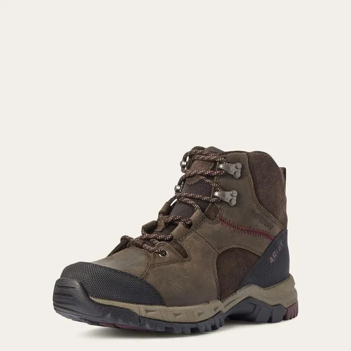 Women Hiking Boots and Shoes Ariat Skyline Mid Waterproof Dark Brown