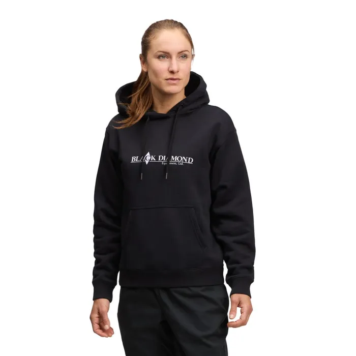 Women Hoodies Black Diamond Heritage Wordmark Pullover Hoody