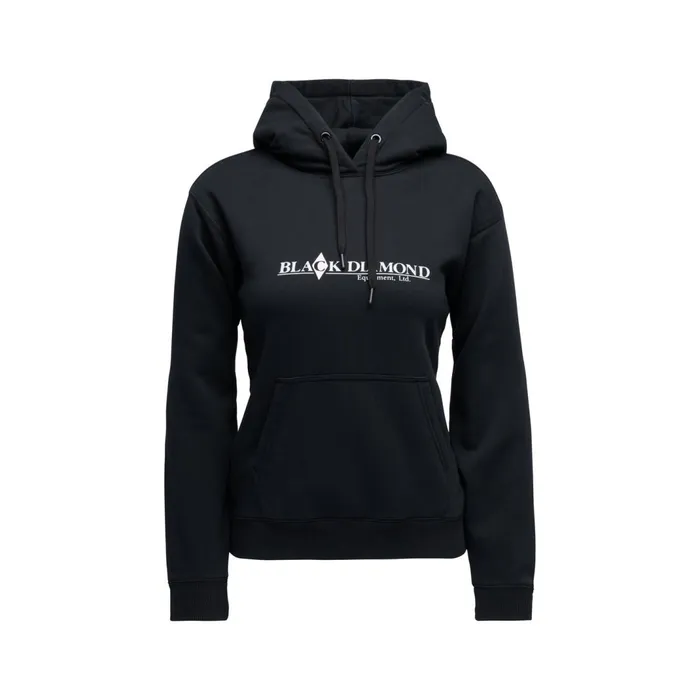 Women Hoodies Black Diamond Heritage Wordmark Pullover Hoody
