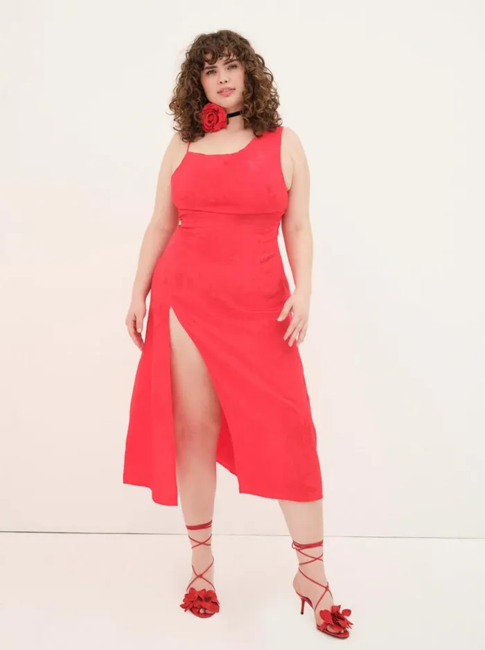 Women Ilana Midi Dress Red For Love and Lemons Dresses Women Ilana Midi Dress Red For Love and Lemons Dresses