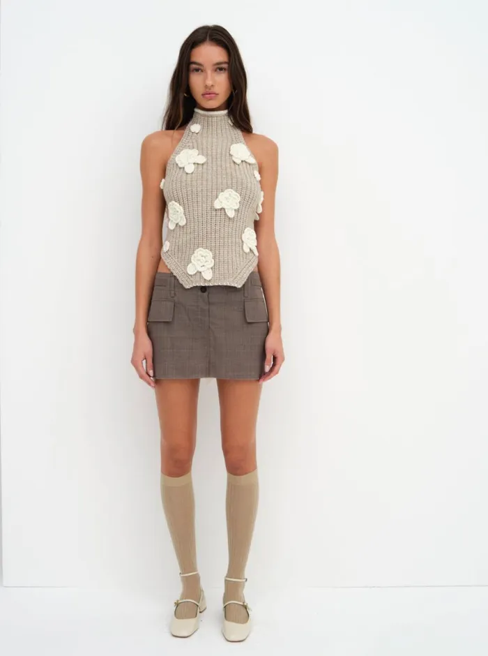 Women Iliana Top Grey For Love and Lemons Tops Women Iliana Top Grey For Love and Lemons Tops