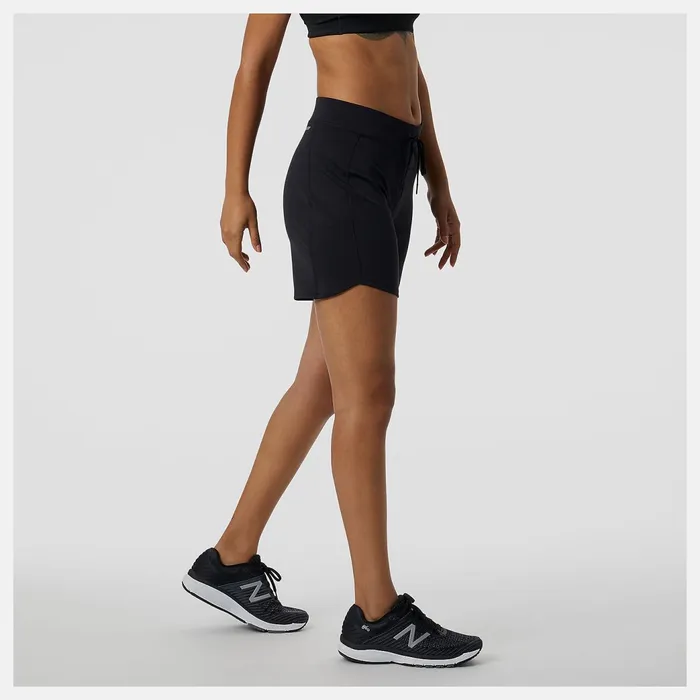 Women Impact Run Short 7 Inch Black New Balance Shorts