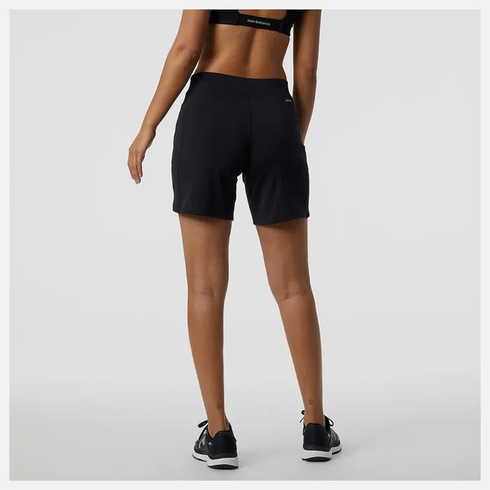Women Impact Run Short 7 Inch Black New Balance Shorts