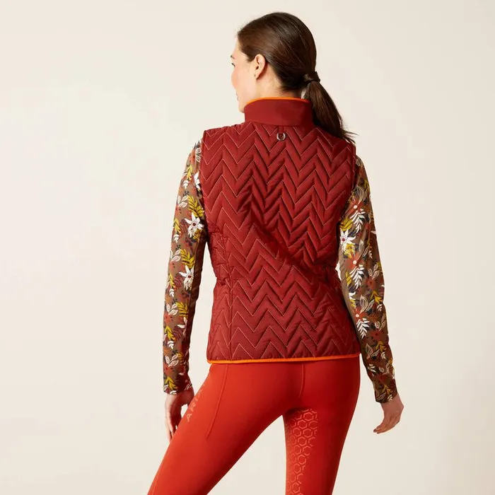 Women Jackets and Vests Ariat Ashley Insulated Vest Fired Brick