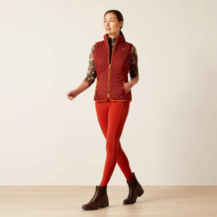 Women Jackets and Vests Ariat Ashley Insulated Vest Fired Brick