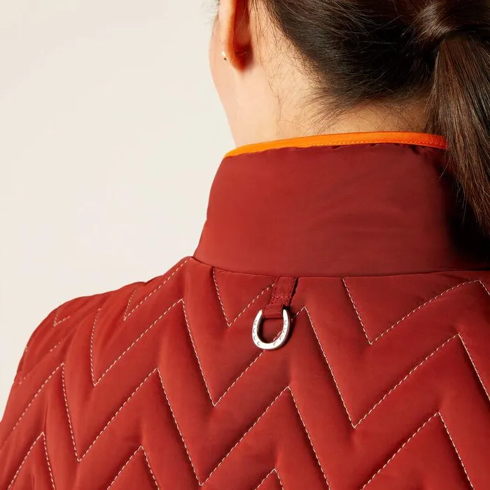 Women Jackets and Vests Ariat Ashley Insulated Vest Fired Brick
