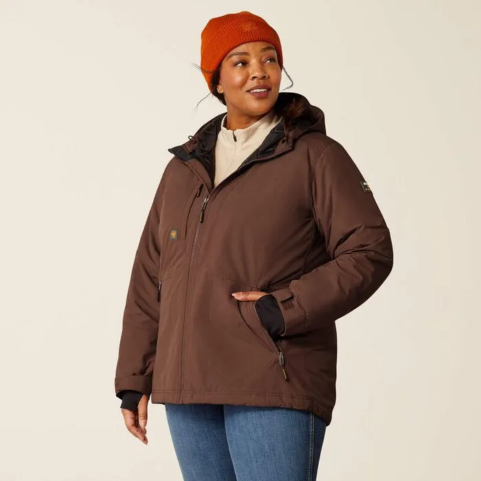 Women Jackets and Vests Ariat Rebar Cordura Ripstop Insulated Jacket Aztec