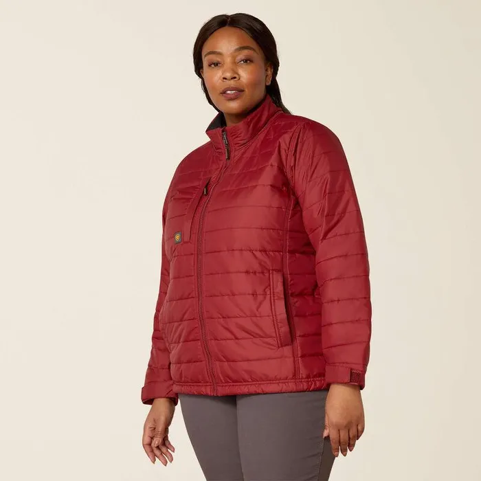 Women Jackets and Vests Ariat Rebar Cordura Ripstop Lightweight Insulated Jacket Cabernet Women Jackets and Vests Ariat Rebar Cordura Ripstop Lightweight Insulated Jacket Cabernet