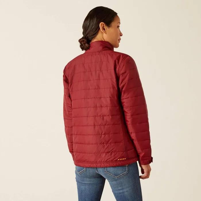 Women Jackets and Vests Ariat Rebar Cordura Ripstop Lightweight Insulated Jacket Cabernet Women Jackets and Vests Ariat Rebar Cordura Ripstop Lightweight Insulated Jacket Cabernet