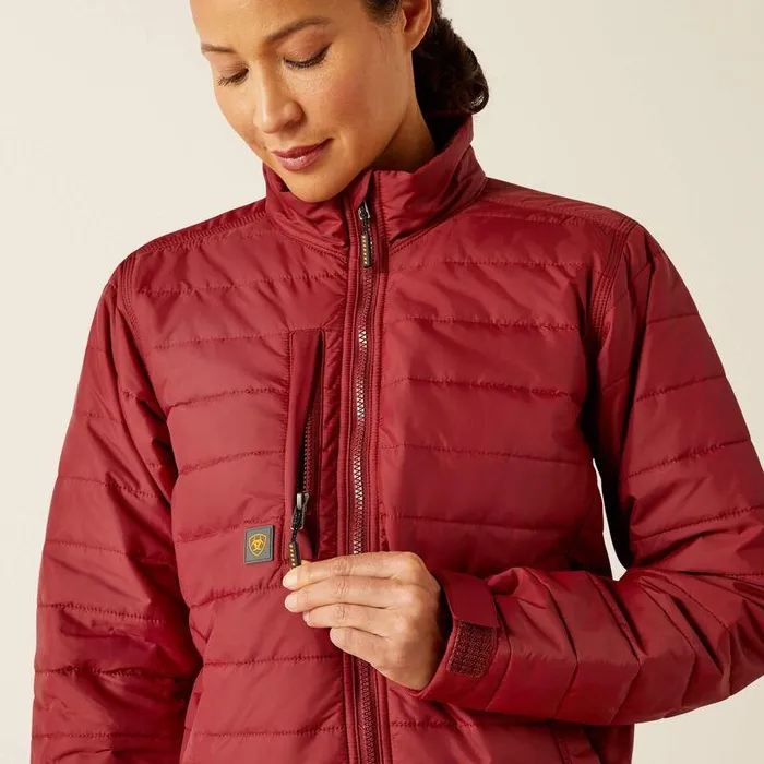 Women Jackets and Vests Ariat Rebar Cordura Ripstop Lightweight Insulated Jacket Cabernet Women Jackets and Vests Ariat Rebar Cordura Ripstop Lightweight Insulated Jacket Cabernet